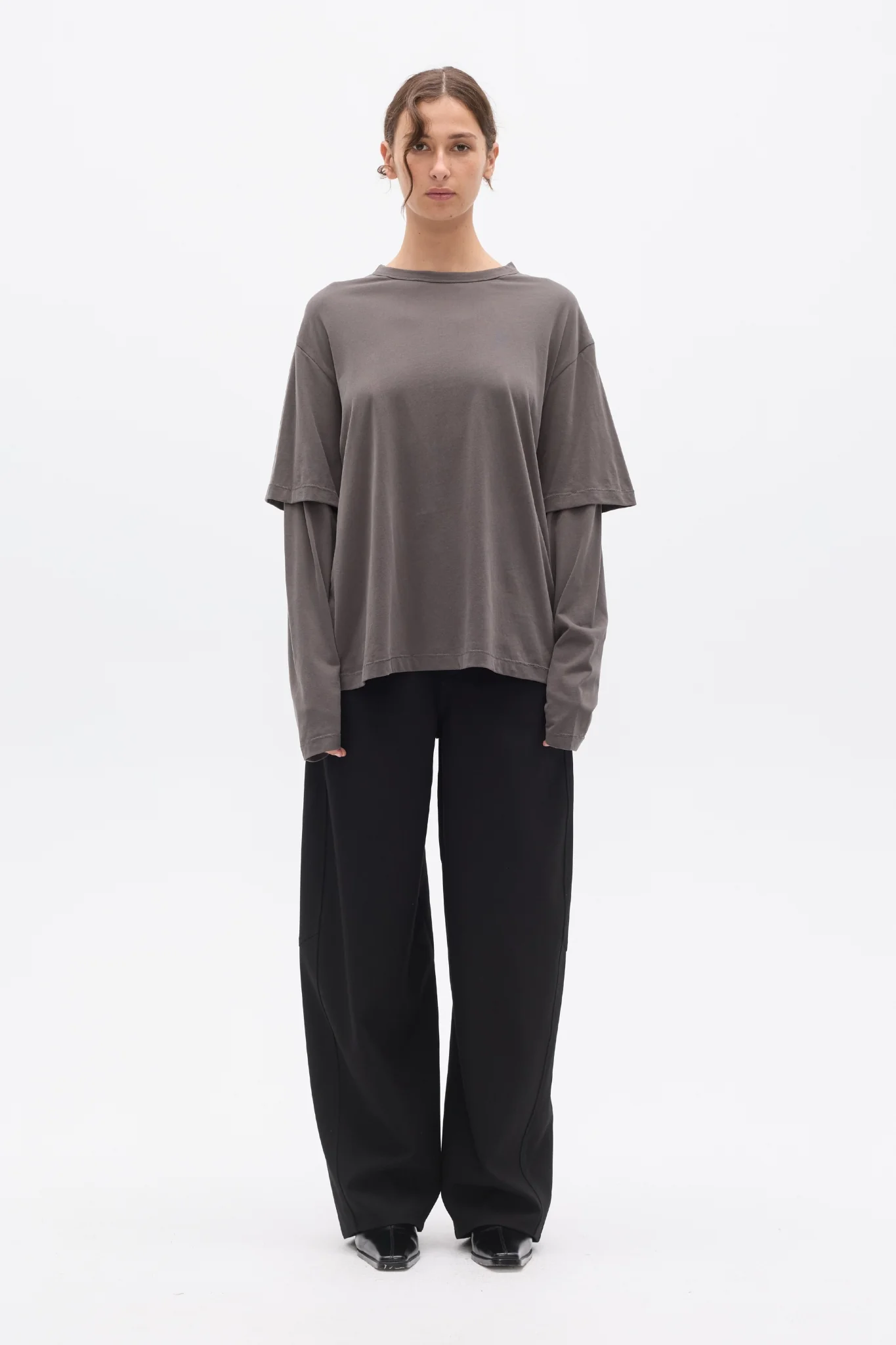PAX LONG SLEEVE TEE - CHARCOAL