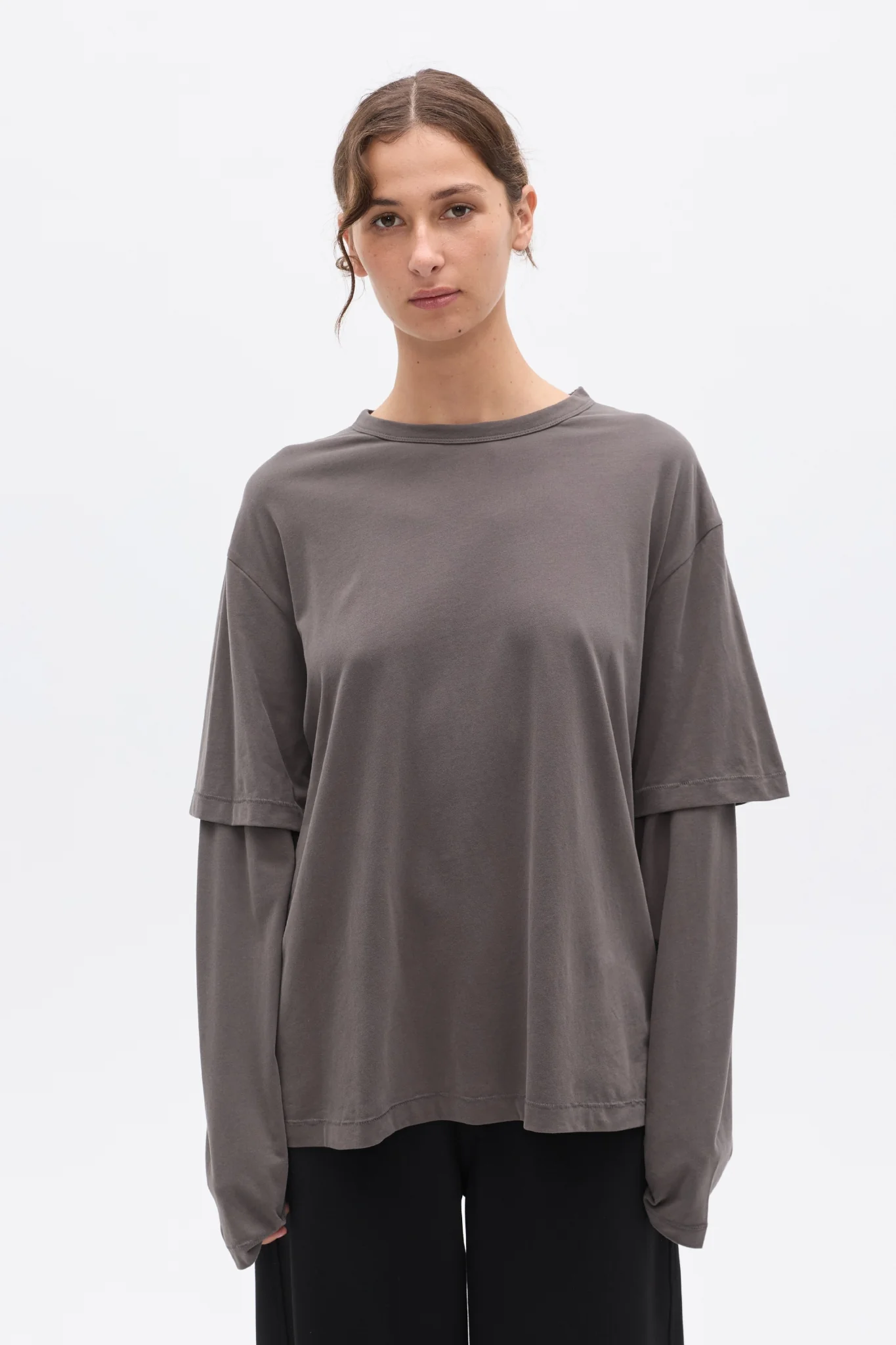 PAX LONG SLEEVE TEE - CHARCOAL - Image 3