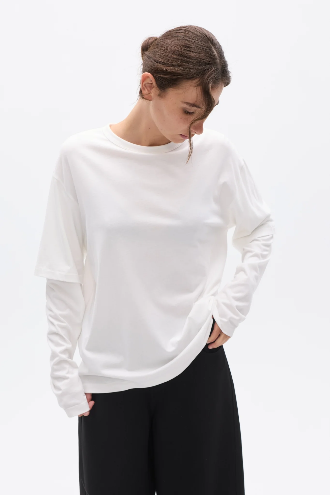 PAX LONG SLEEVE TEE - WHITE - Image 3