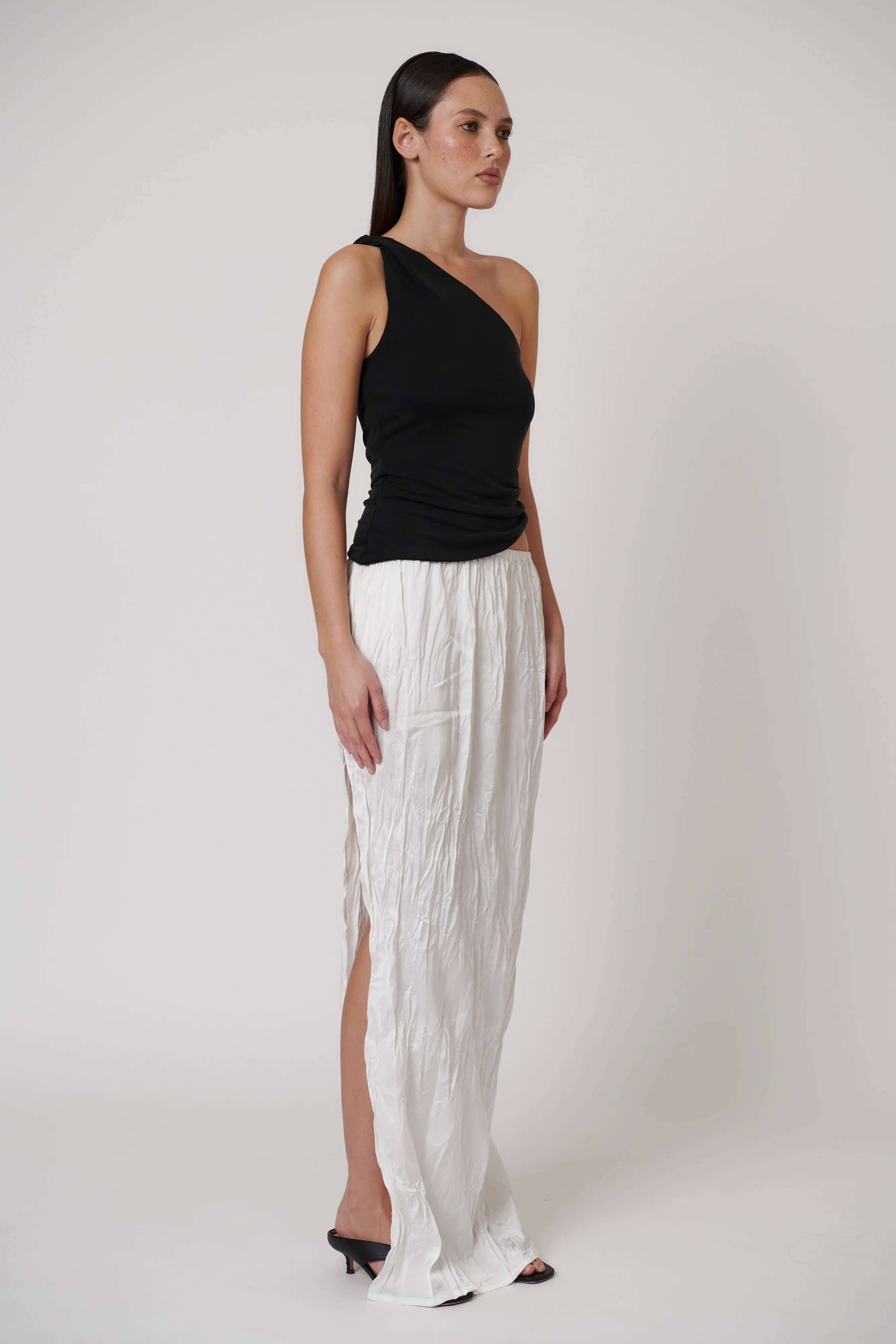 RIVER MAXI SKIRT - IVORY - Image 2