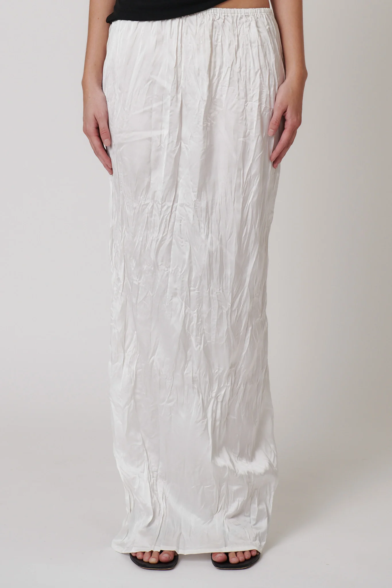 RIVER MAXI SKIRT - IVORY - Image 4