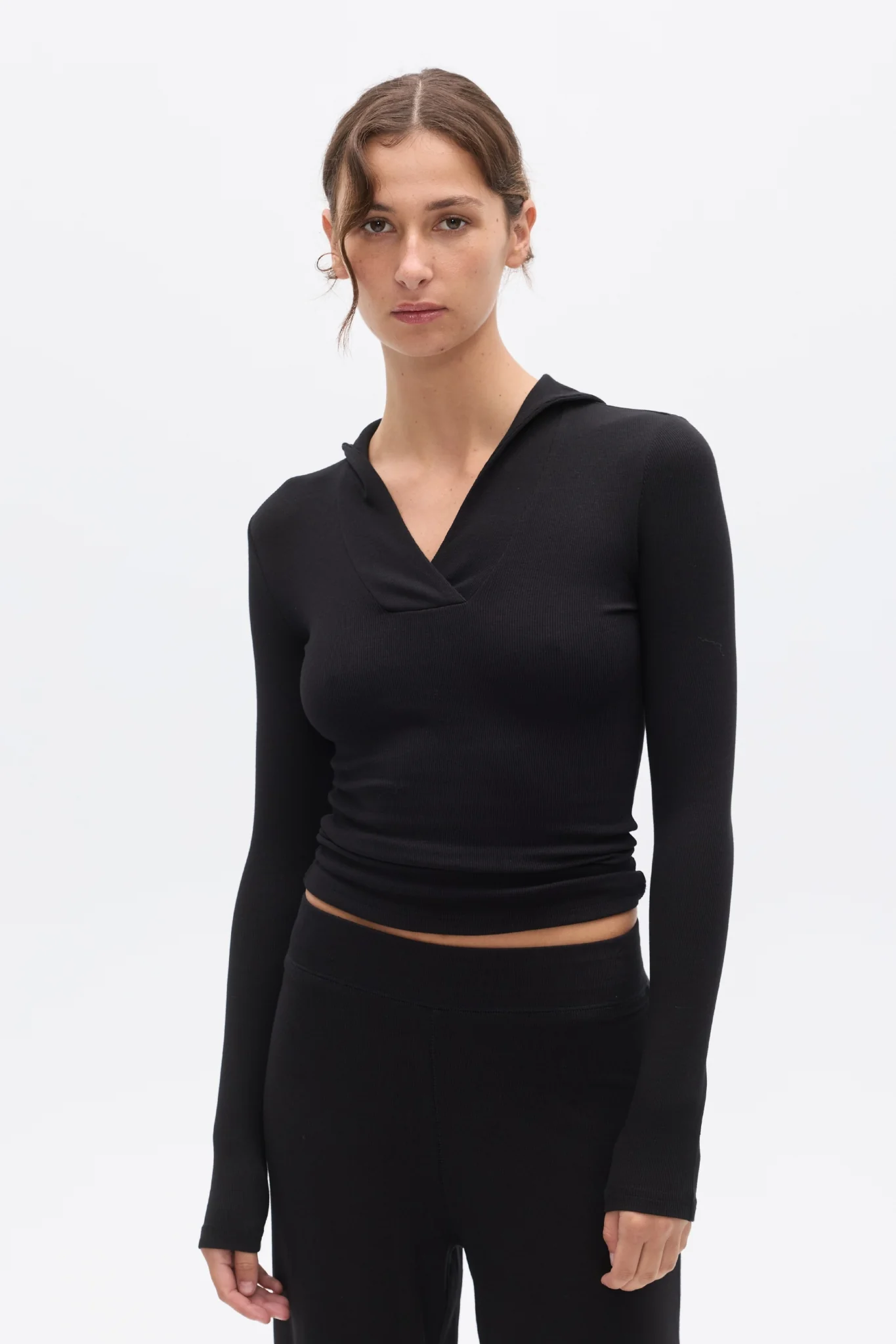 SAFFRON TOP - BLACK