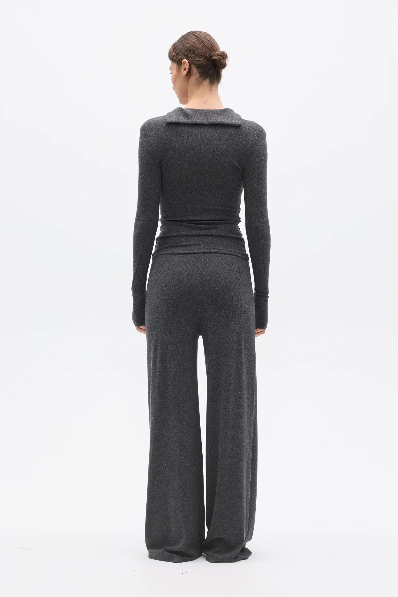 SAFFRON TOP - DARK HEATHER GREY - Image 4