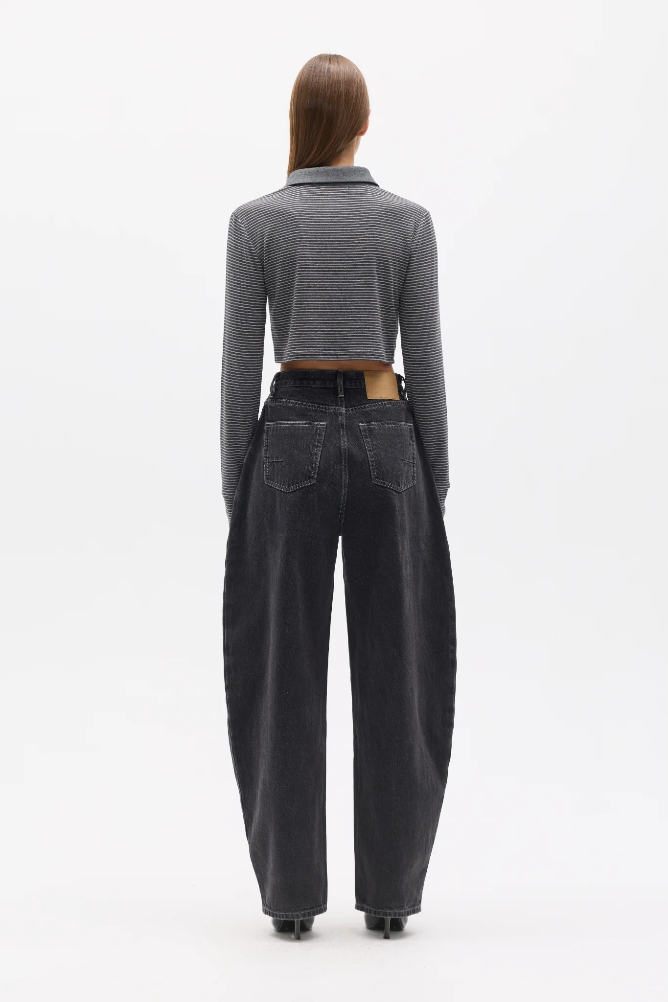 SEREN TOP - GREY STRIPE - Image 4