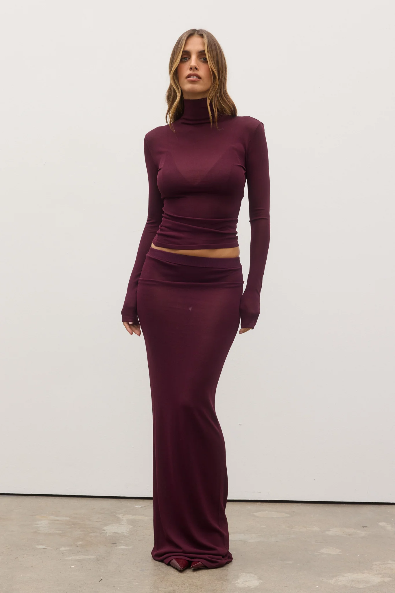 SHAY SKIRT - PLUM