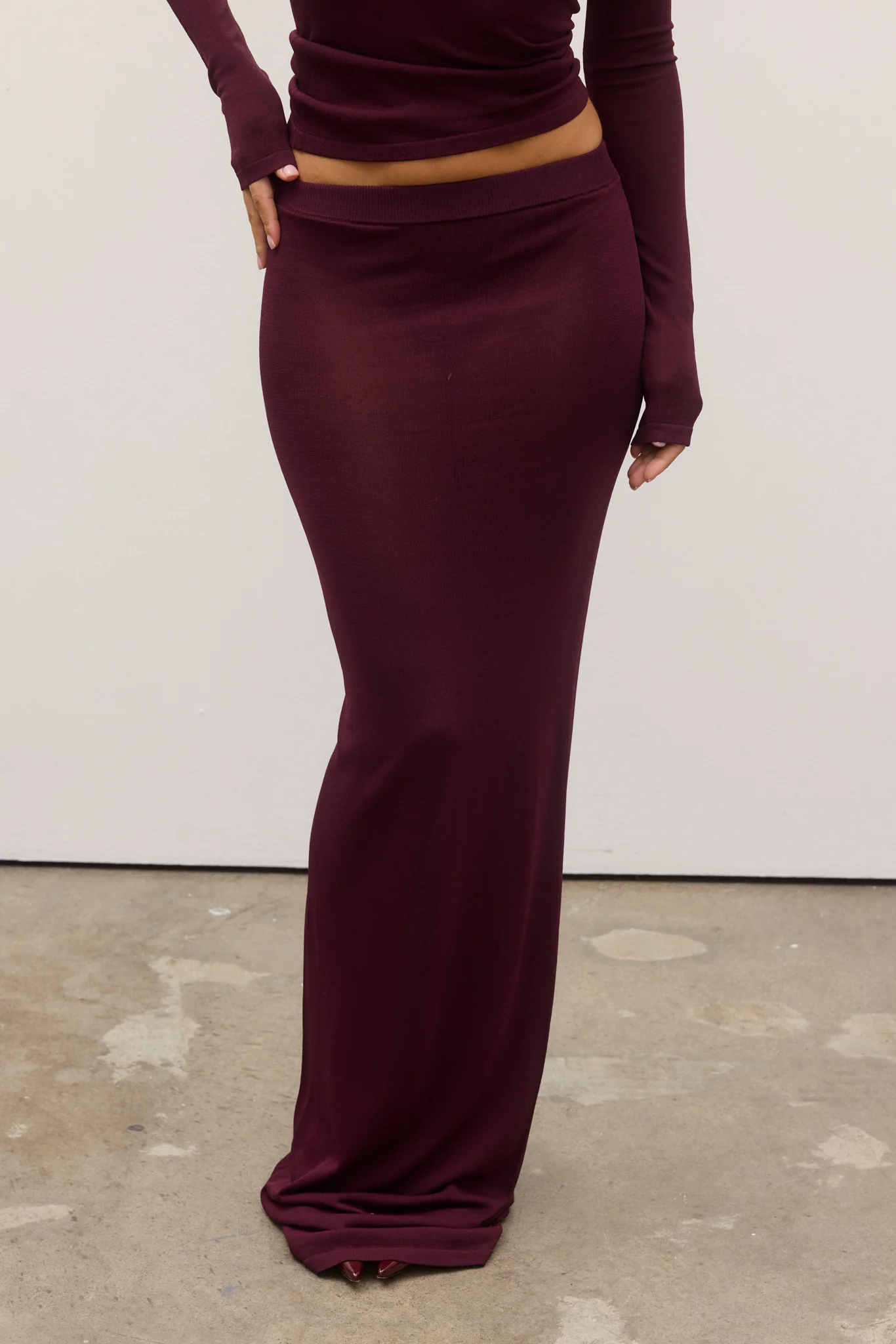 SHAY SKIRT - PLUM - Image 2