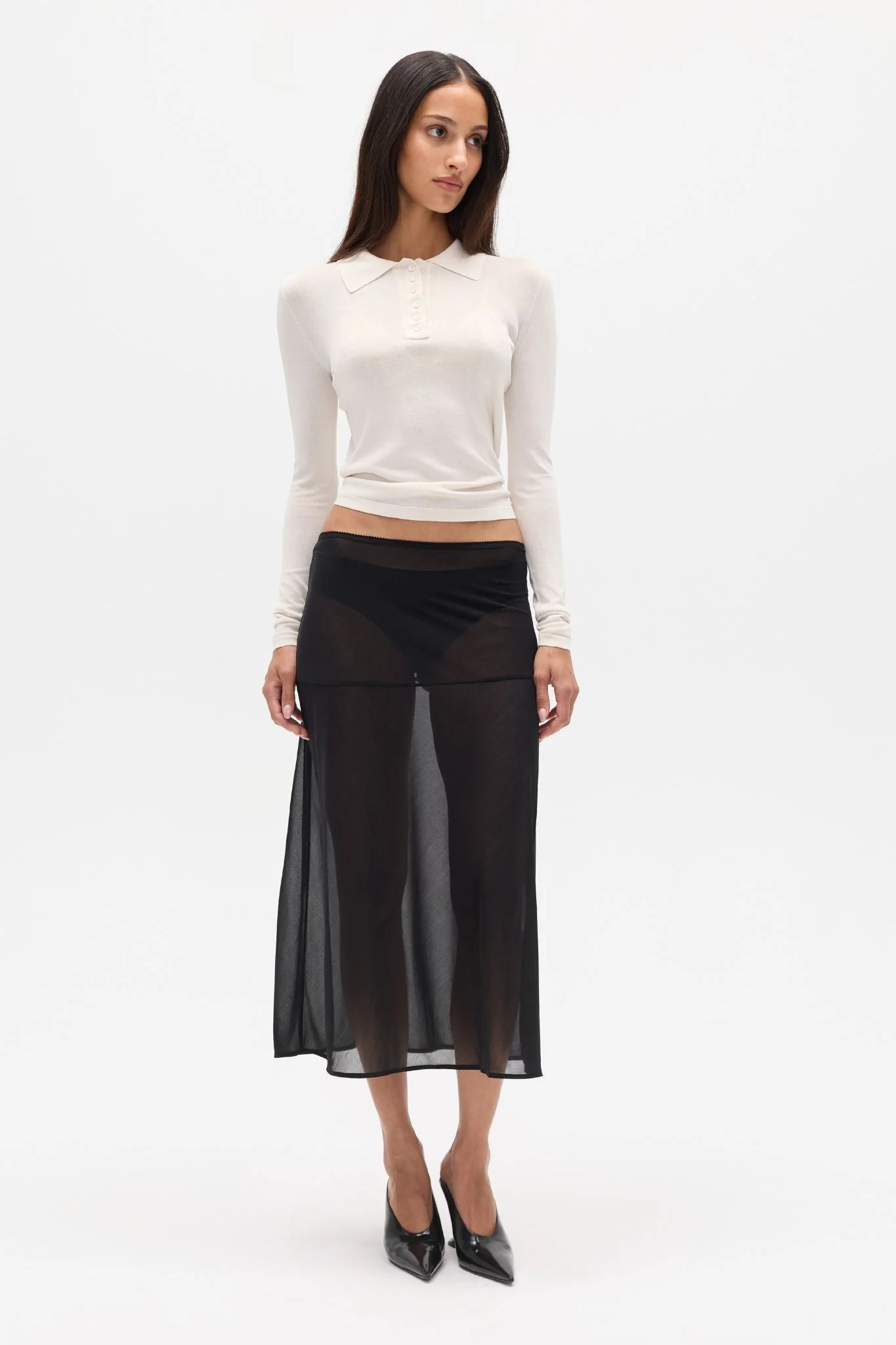 SHEA KNIT TOP - IVORY