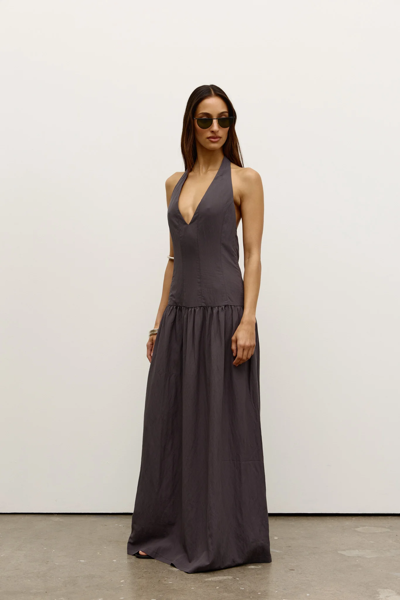 SOLANA MAXI DRESS - SLATE - Image 3