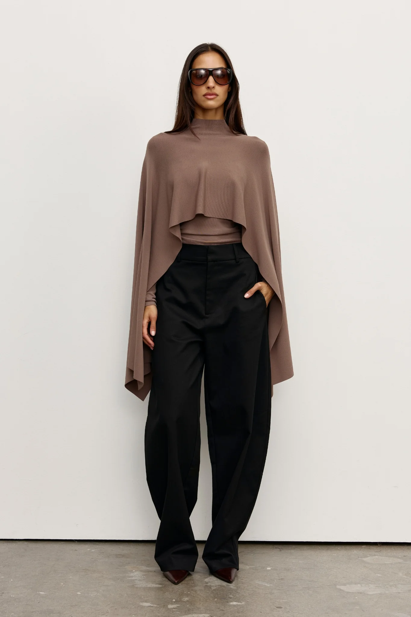 SORELLA PONCHO - MOUSE GREY