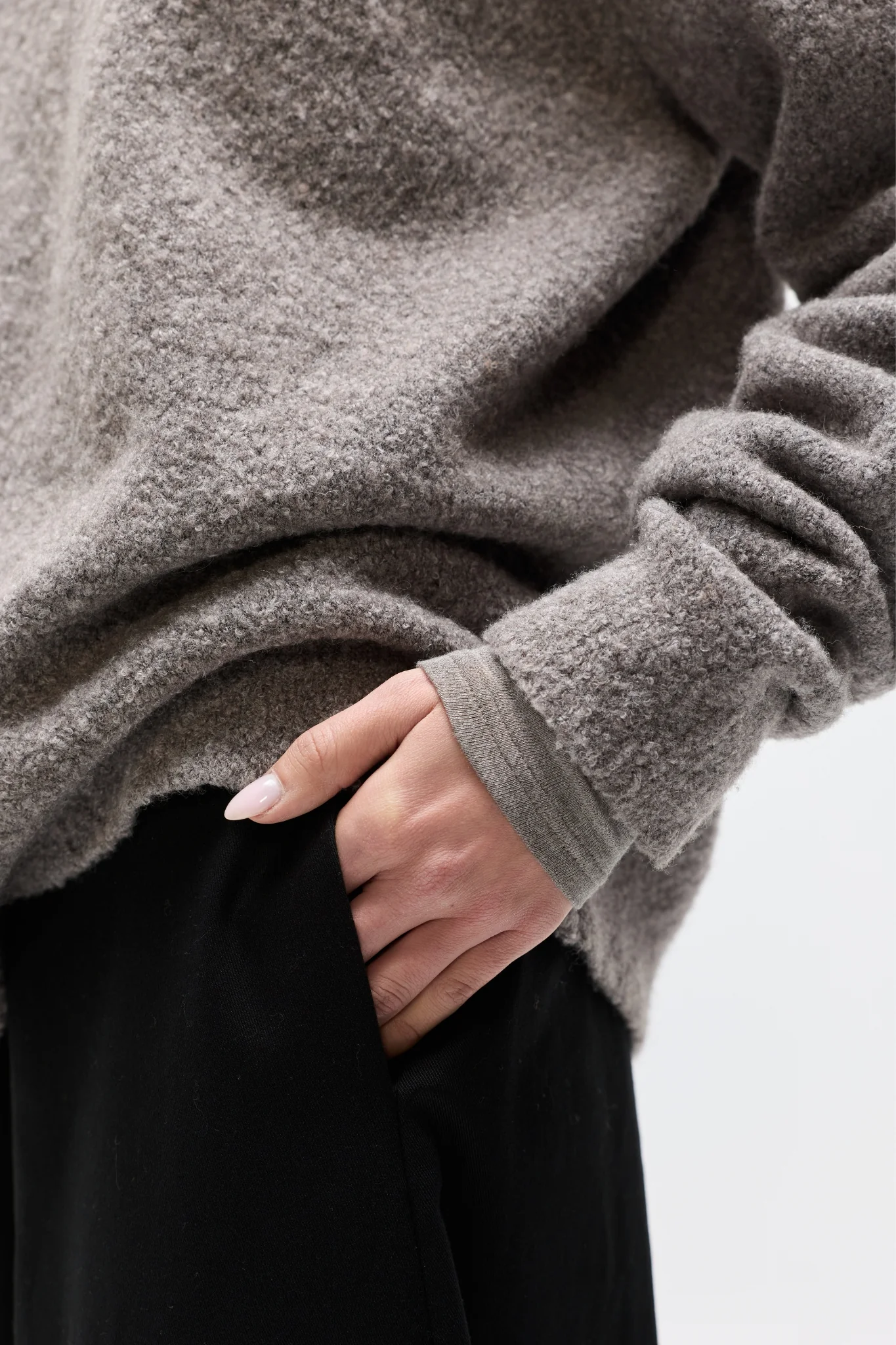 STELLA CREW NECK - BEIGE GREY - Image 3