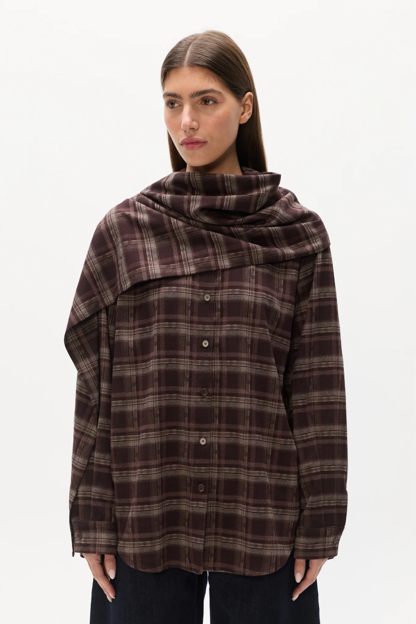 VAUGHN CAPE SHIRT - PLAID - Image 2