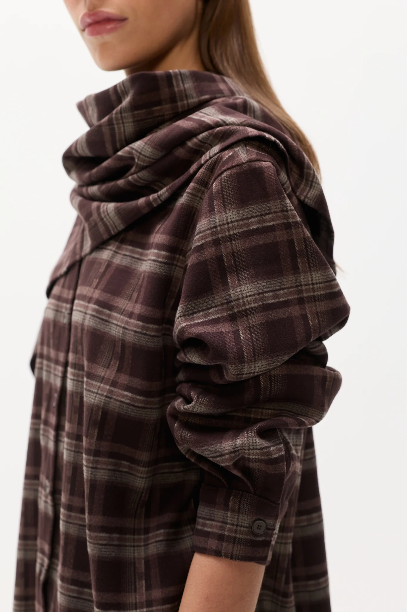 VAUGHN CAPE SHIRT - PLAID - Image 4