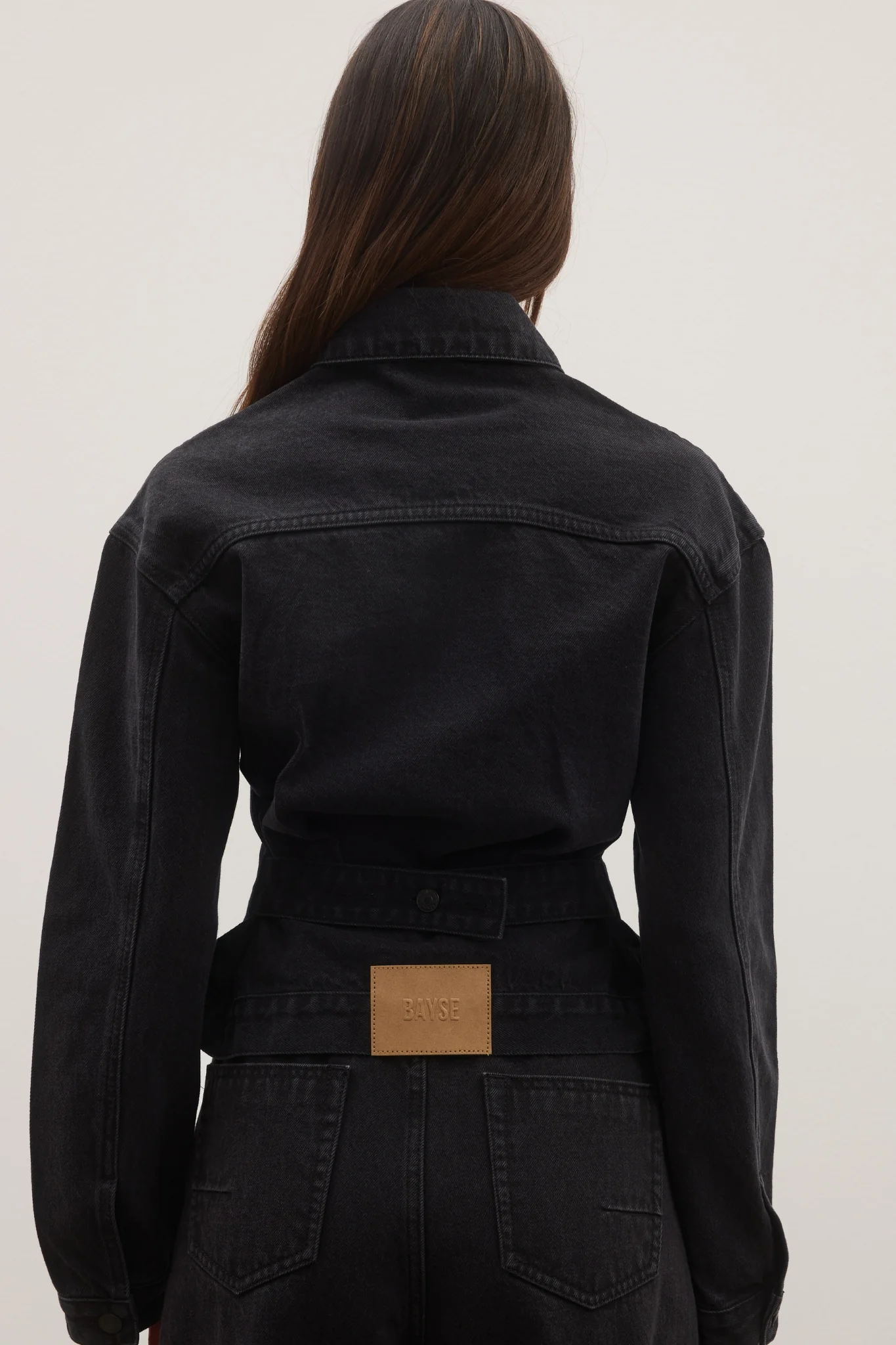 VIOLET DENIM JACKET - BACKSTAGE BLACK - Image 4