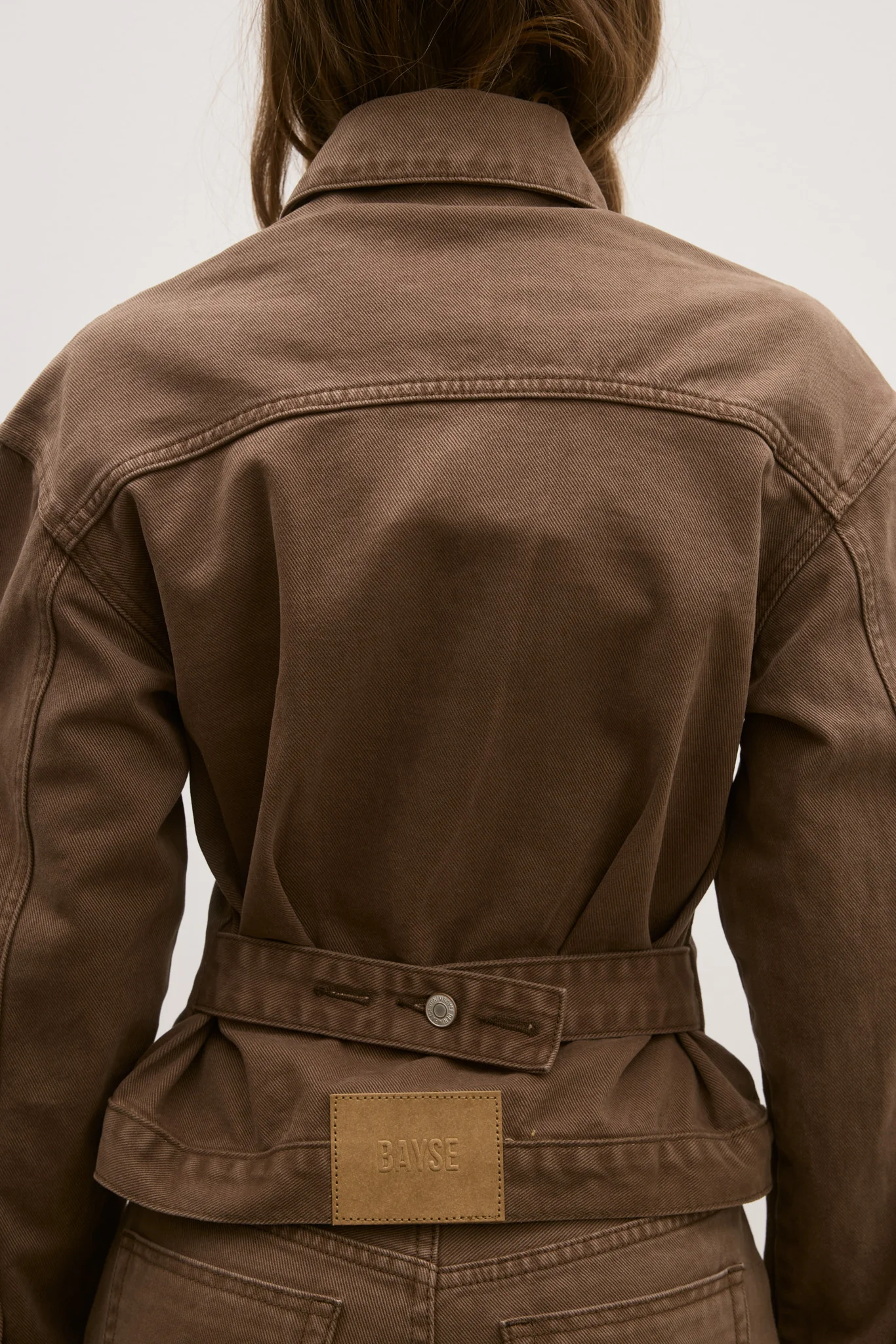 VIOLET DENIM JACKET - CHOCOLATE - Image 5