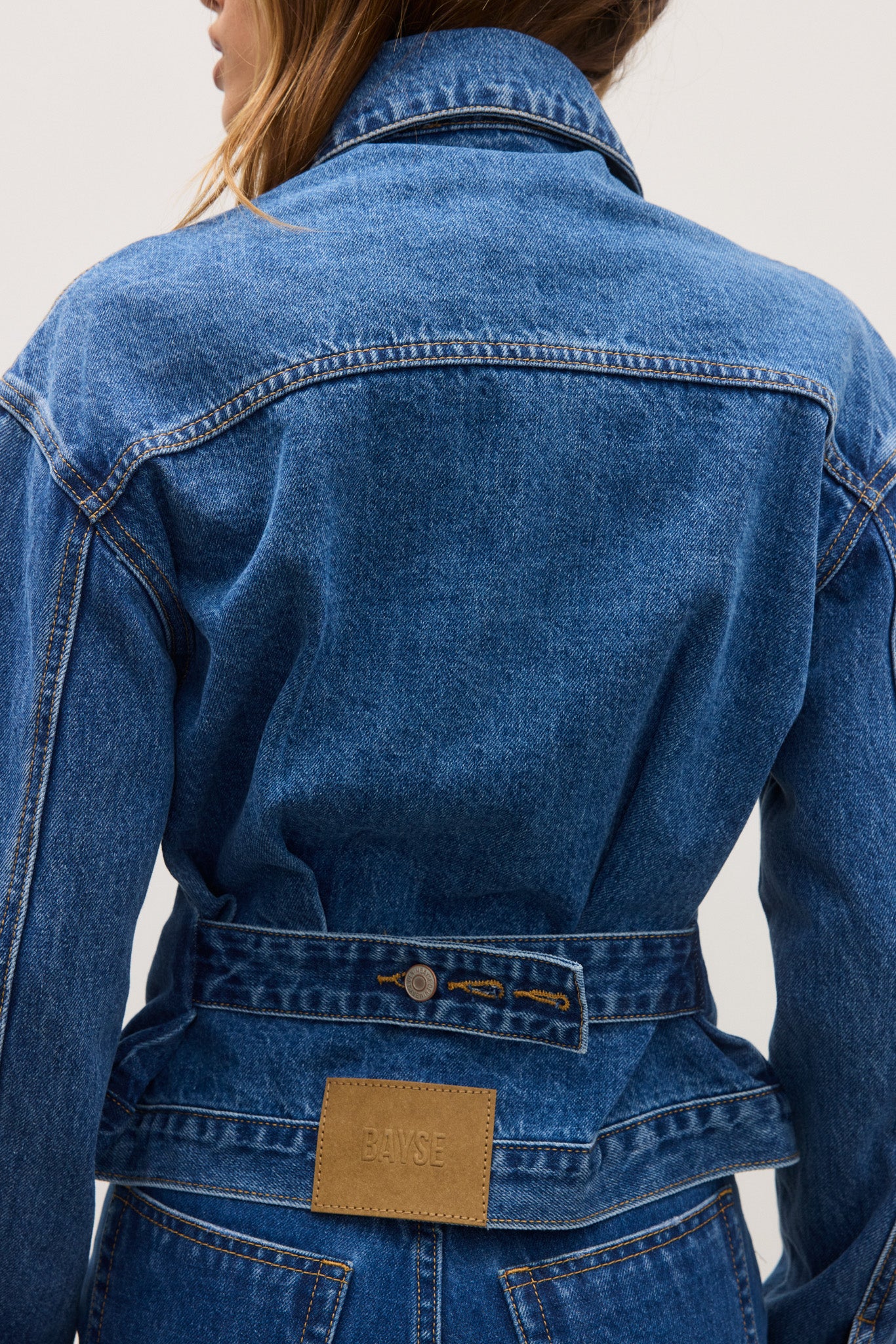 VIOLET DENIM JACKET - DENVER BLUE - Image 3