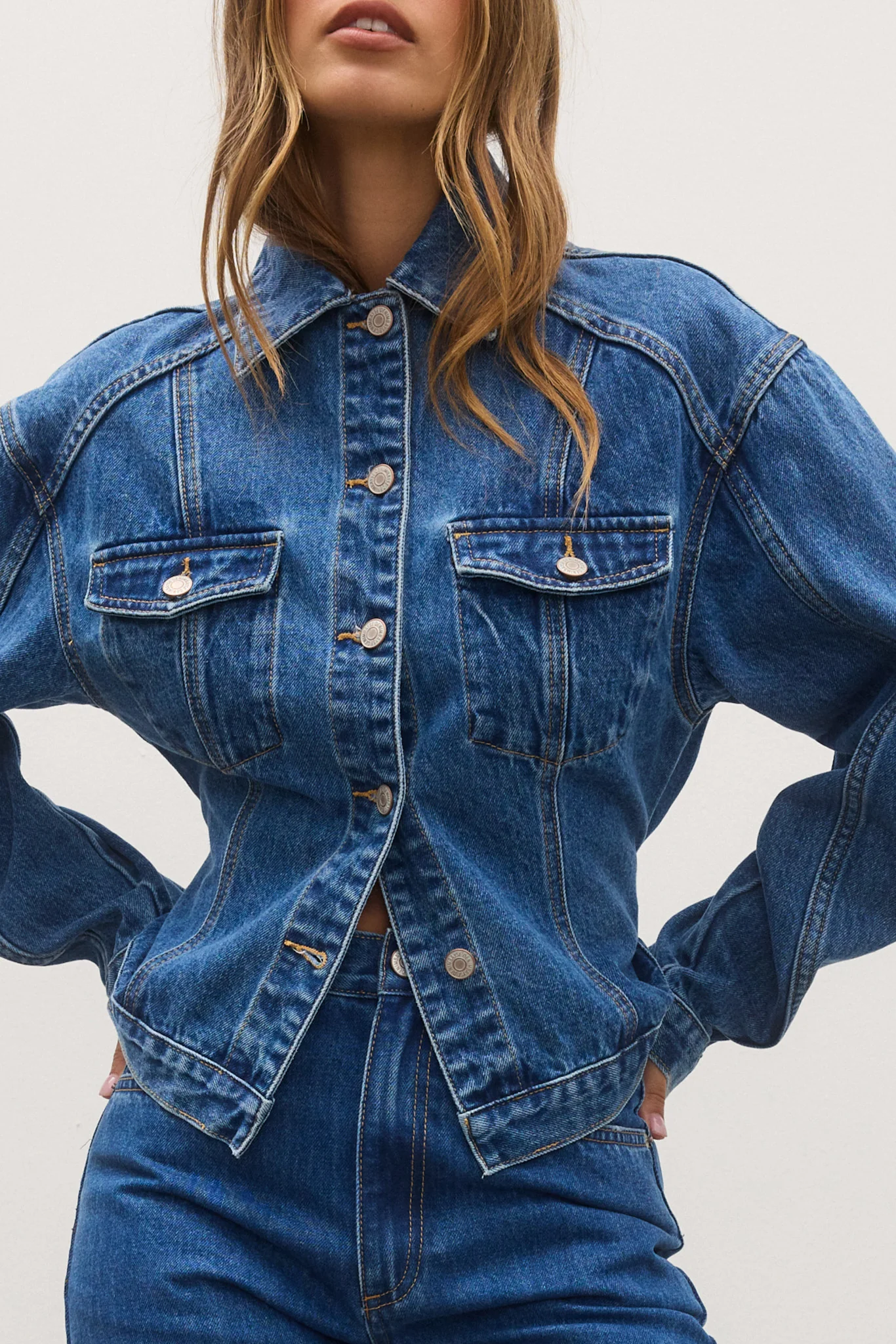 VIOLET DENIM JACKET - DENVER BLUE - Image 5