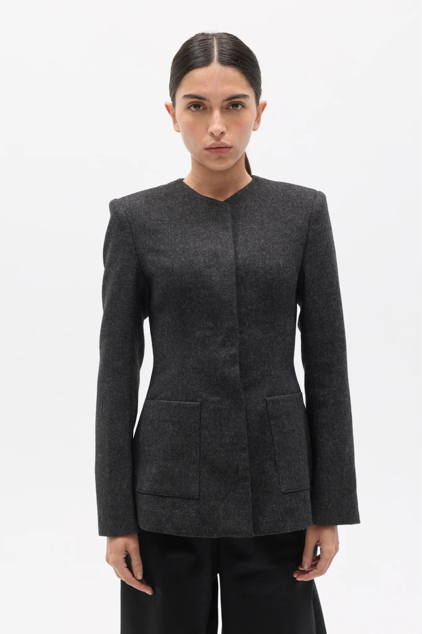 VITTORIA BLAZER - CHARCOAL - Image 2