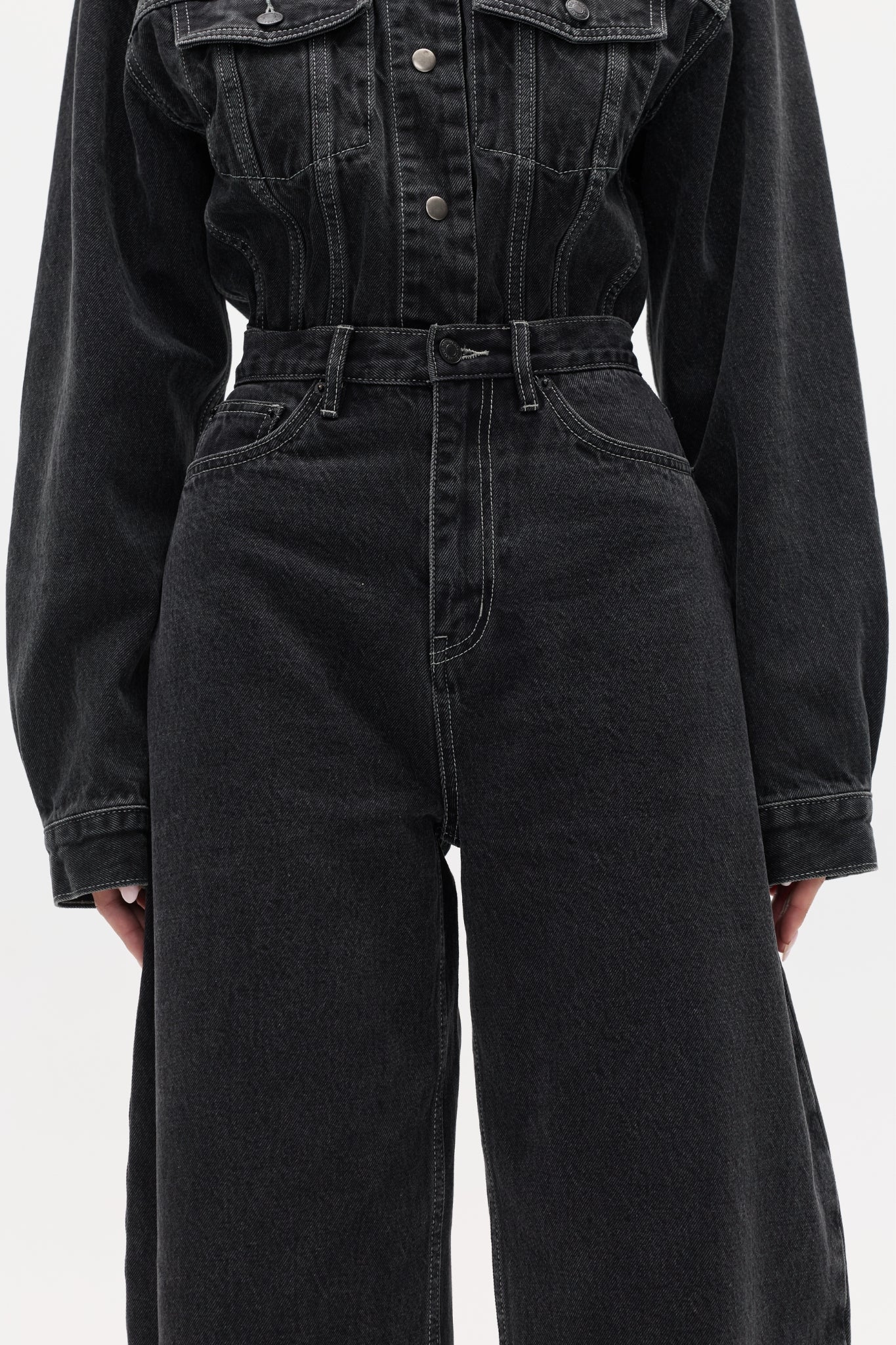 WILLA DENIM JEAN - SMOKE BLACK - Image 4
