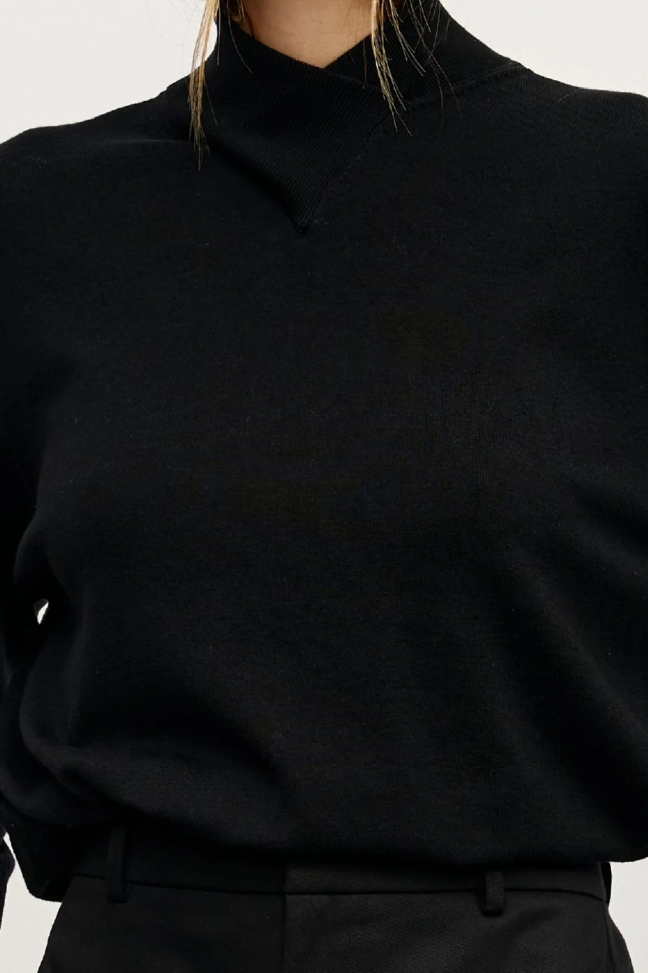 YVETTE KNIT JUMPER - BLACK - Image 3