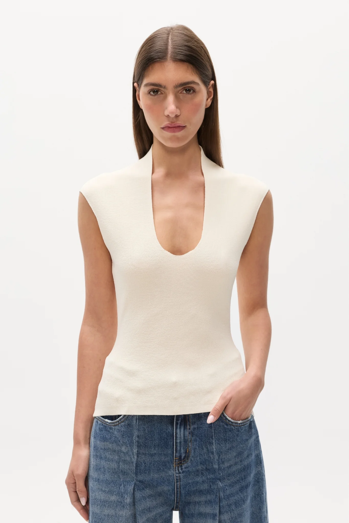 ZELIA TOP - IVORY - Image 2