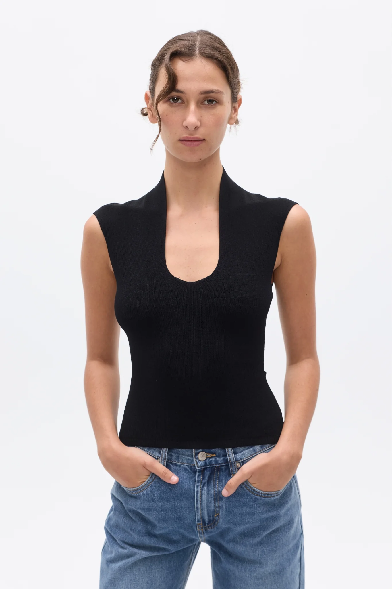 ZELIA TOP - BLACK - Image 3