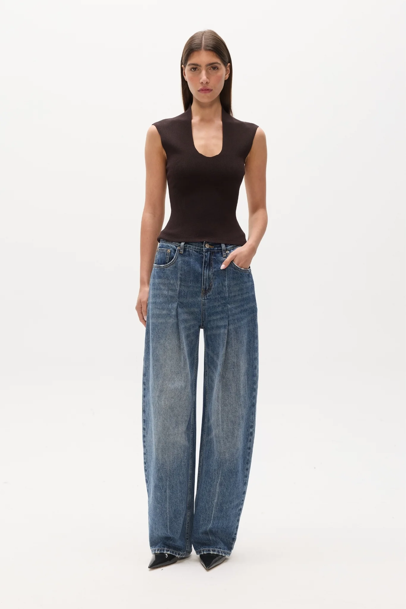 ZELIA TOP - COFFEE