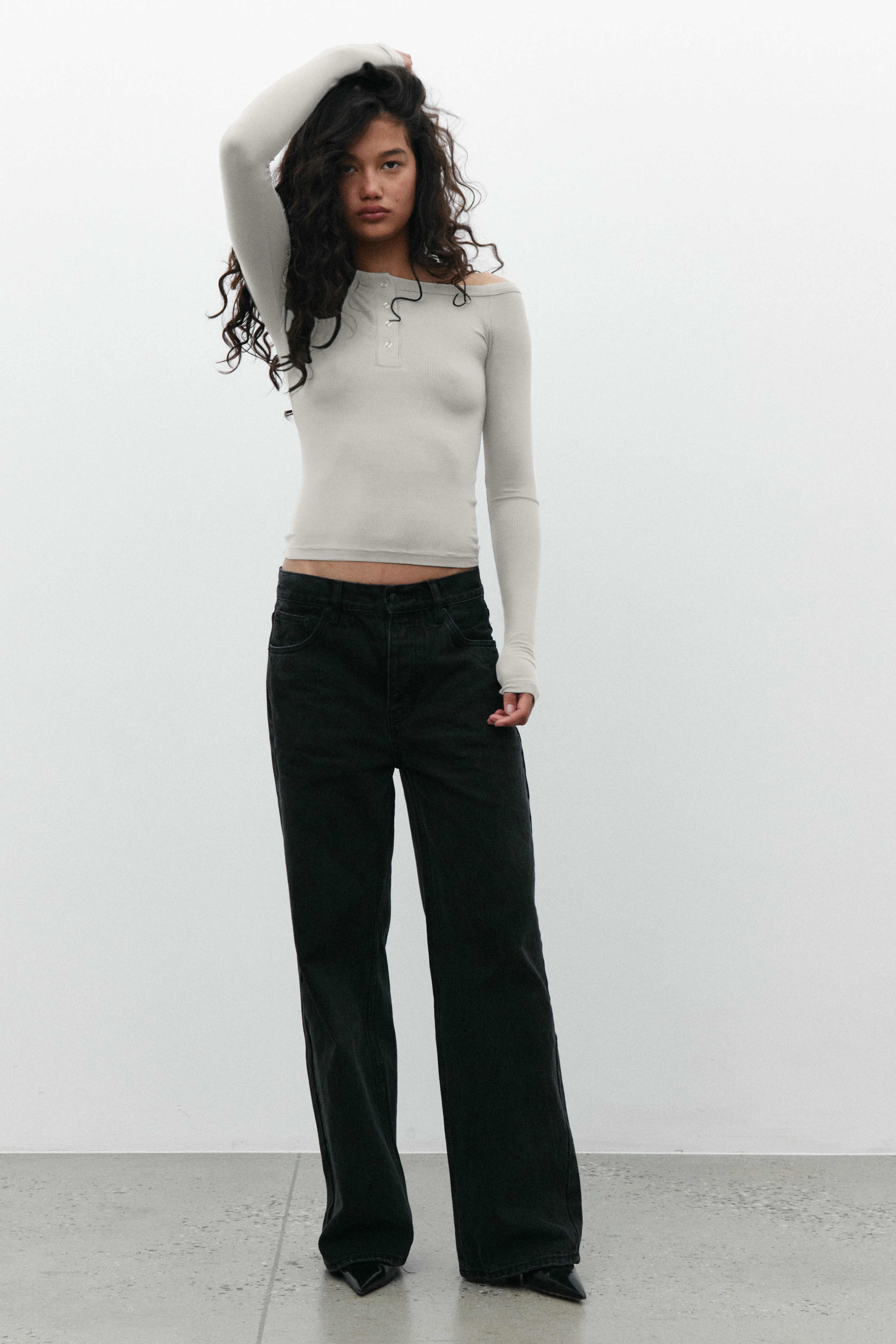 ZINNIA TOP - OATMEAL - Image 2
